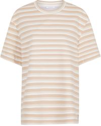 Rabanne - Striped Cotton T-Shirt - Lyst