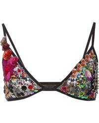 Lou de Betoly Chaos Embellished Bralette - Multicolor