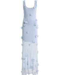 Jonathan Simkhai - Ivi Floral Applique Midi Dress - Lyst