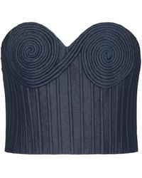 ANDRES OTALORA - Encuentrame Sculpted Bustier Top - Lyst