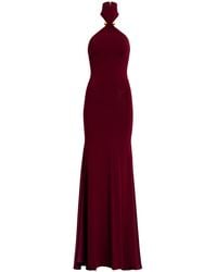 Silvia Tcherassi - Feist Crepe Maxi Halter Dress - Lyst
