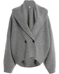 TOTEME - Shawl-Lapel Wool Cardigan - Lyst