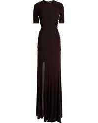 Victoria Beckham - Gathered Crepe Jersey Gown - Lyst