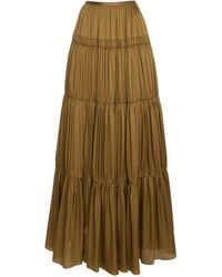 Ulla Johnson - Gaelle Layered Silk Maxi Skirt - Lyst