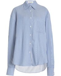 Frankie Shop - Lui Striped Twill Shirt - Lyst