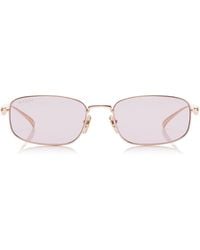 Gucci - Square-frame Metal Sunglasses - Lyst