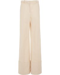 Del Core - Cotton Wide-leg Trousers - Lyst