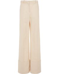 Del Core - Cotton Wide-leg Trousers - Lyst