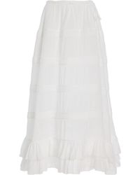Mirror Palais - Cotton Midi Skirt - Lyst