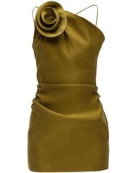 Magda Butrym - Rosette-Detailed Silk Mini Dress - Lyst