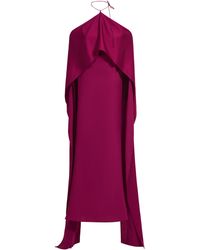 ‎Taller Marmo - Nan Dramatic Sleeve Satin Maxi Dress - Lyst
