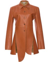loewe leather coat