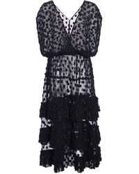 Dries Van Noten - Dally Polka-Dot Mesh Midi Dress - Lyst