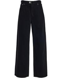 Still Here - Buckle Rigid Mid-Rise Wide-Leg Jeans - Lyst
