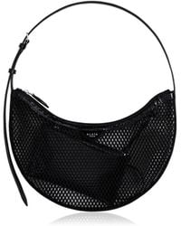 Alaïa - One Piece Demi Leather-trimmed Mesh Shoulder Bag - Lyst
