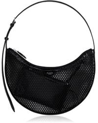 Alaïa - One Piece Demi Leather-trimmed Mesh Shoulder Bag - Lyst