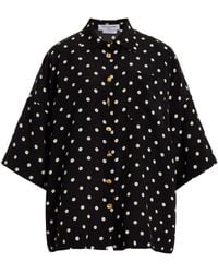 Franchise - Exclusive Zaoua Polka-dot Deadstock-silk Shirt - Lyst