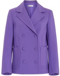 Oscar de la Renta - Stretch-wool Jacket - Lyst