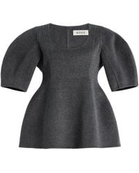 Rohe - Sculptural Doubled-Faced Wool-Cashmere Top - Lyst