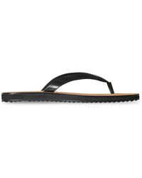 The Row - City Leather Flip Flop Sandals - Lyst