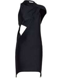 Courreges - Twisted Tech-jersey Midi Dress - Lyst