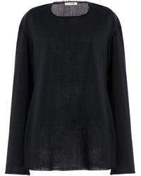 The Row - Cattaleya Wool Top - Lyst