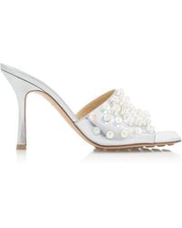 Bottega Veneta - Mirror Sphere Stretch Mule Sandals - Lyst