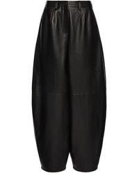 Magda Butrym - Leather Wide-Leg Pants - Lyst