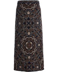 Cara Cara - Clara Wool-Cotton Maxi Skirt - Lyst