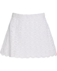 Marlies Grace - Exclusive Rosamund Crocheted Cotton Mini Skirt - Lyst