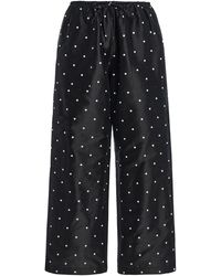 DONNI. - The Polka-Dot Silk Taffeta Cargo Pants - Lyst