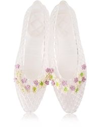 HEAVENLY JELLY - Flora Embellished Jelly Shoes - Lyst