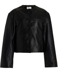 Loulou Studio - Brize Cropped Leather Jacket - Lyst