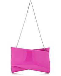 Christian Louboutin - Loubitwist Patent Leather Clutch - Lyst