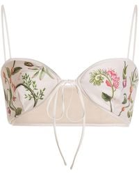 Agua Bendita - Exclusive Margaret Floral Bikini Top - Lyst