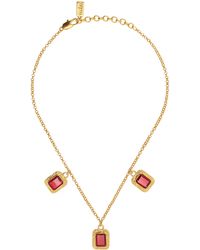 VALÉRE Bonny 24k Gold-plated Necklace - Red