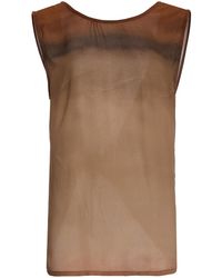 Anemos - Open-Back Reversible Tie Tank Top - Lyst