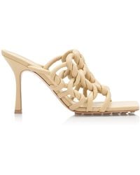 Bottega Veneta - Stretch Leather Mule Sandals - Lyst