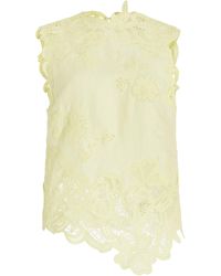 Ulla Johnson - Marlis Embroidered Linen Tank Top - Lyst