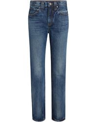 KHAITE - Farley Mid-Rise Straight-Leg Jeans - Lyst