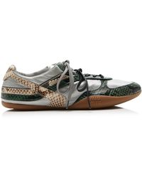 Miu Miu - Snake-Effect Nylon Sneakers - Lyst