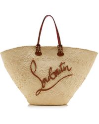 Christian Louboutin - Cabata Large Raffia Basket Bag - Lyst