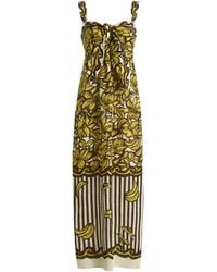 ALÉMAIS - Mona Printed Hemp Midi Dress - Lyst