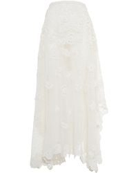 Ralph Lauren - Crocheted Silk Maxi Skirt - Lyst