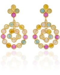 Sylvia Toledano - Flower Candies 22K-Plated-Stone Earrings - Lyst