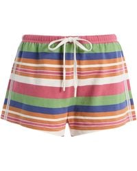 Posse - Exclusive Polly Striped Cotton Shorts - Lyst