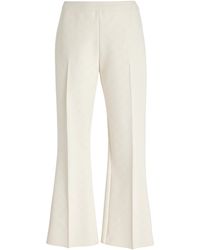High Sport - Kick Stretch-cotton Knit Cropped Flared Pants - Lyst