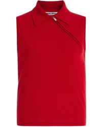Miu Miu - Shirt Collar T-Shirt - Lyst