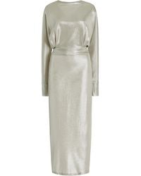 Franchise - Exclusive Noa Lamé Midi Dress - Lyst