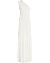 Proenza Schouler - Cora Pleated Crepe-chiffon Maxi Dress - Lyst